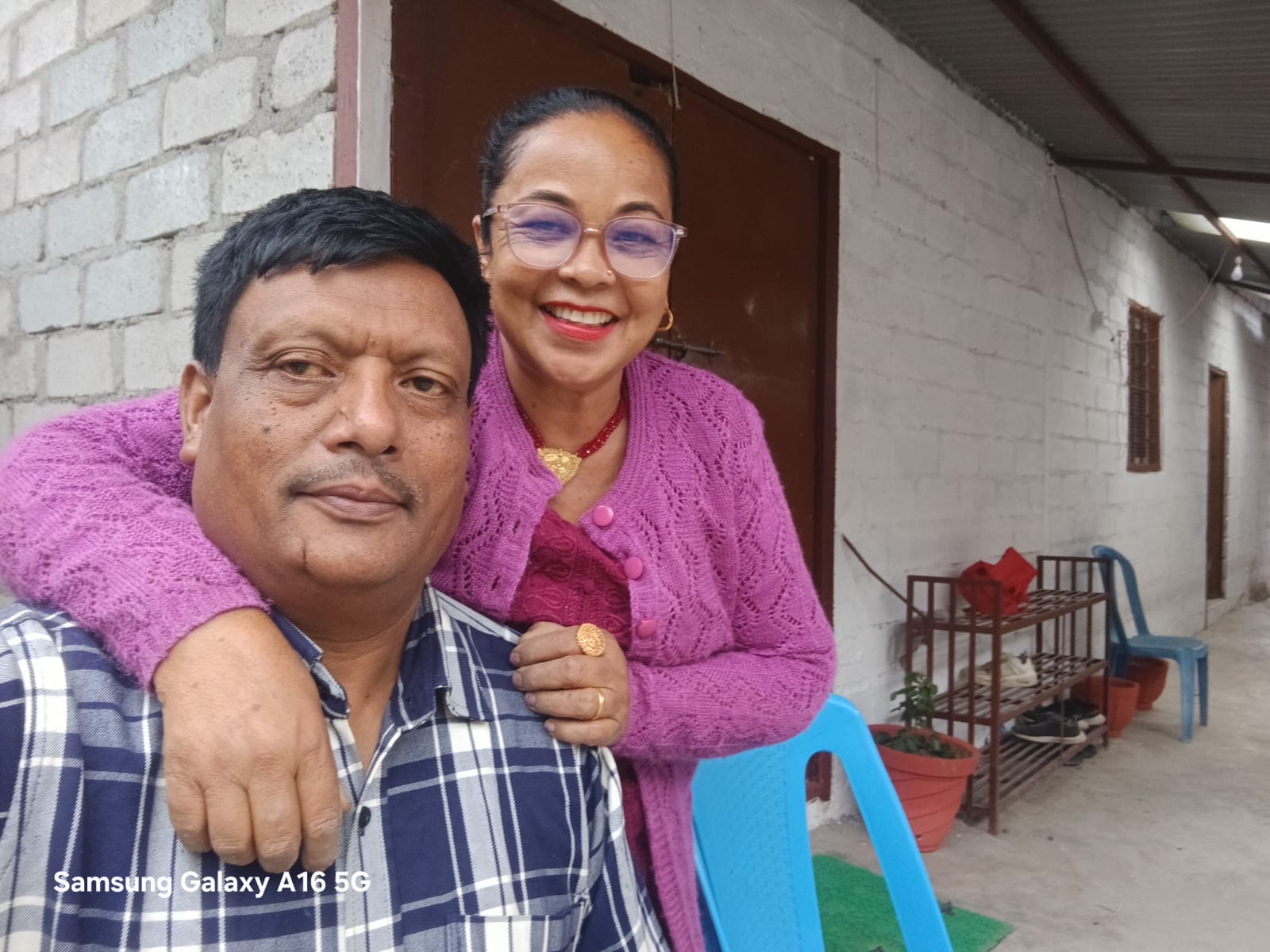Pastor Yubaraj Barailee and Dirga Maya Barailee standing together
